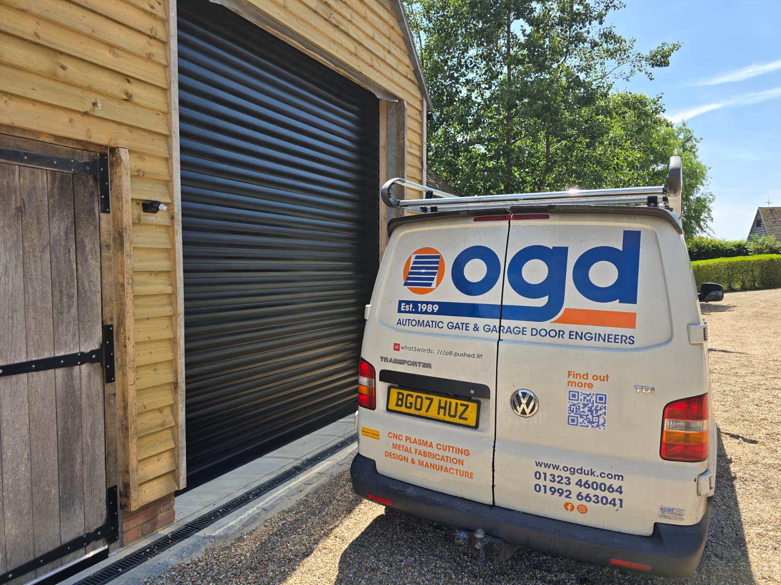 Tall Semi Commercial Roller Door For Campervan Storage 2